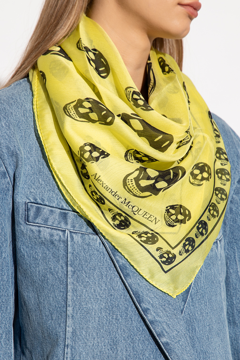 Yellow alexander discount mcqueen scarf